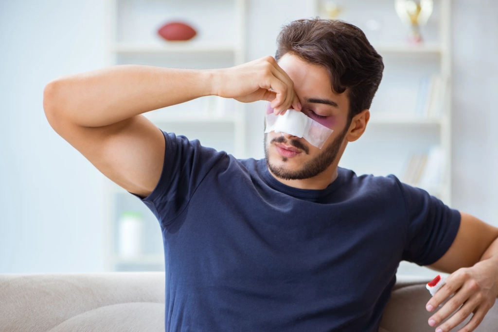 Nez cassé au sport et rhinoplastie esthétique